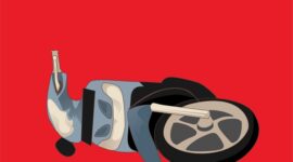 Ilustrasi Kecelakaan Motor. (Dok. On24jam.com/M. Rifai Azhari)
