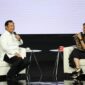 Ketua Umum Partai Gerindra Prabowo Subianto di acara 'Mata Najwa On Stage: 3 Bacapres Bicara Gagasan' di Graha Sabha Pramana UGM. (Dok. Tim Meida Prabowo Subianto) 
