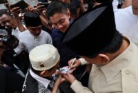 Calon presiden (capres) Koalisi Indonesia Maju Prabowo Subianto saat berkunjung ke pondok pesantren Tebuireng di Jombang. (Dok. Tim Media Prabowo Subianto)