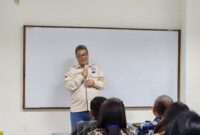 Foto : Sambutan Ketum PROPAMI NS Aji Martono pada Pelantikan Pengurus DPW PROPAMI & Program Pendidikan Lanjutan (PPL) bagi pemegang ijin perorangan WPPE di Semarang Raya, Sabtu (9/12/23). (Doc.PROPAMI)