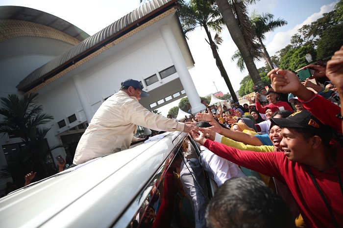 Capres nomor urut 2, Prabowo Subianto bertemu masyarakat Medan, Sumatera Utara. (Dok. TKN Prabowo - Gibran)

