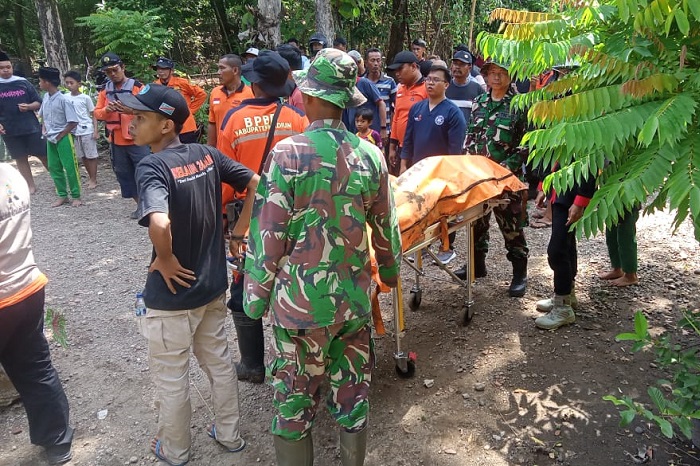 Seorang santri di Kabupaten Madiun, Jawa Timur, ditemukan tewas tenggelam di Bengawan Madiun. (Dok. BPBD Kabupaten Magetan)