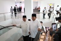 Presiden dan Wakil Presiden terpilih Prabowo Subianto dan Gibran Rakabuming Raka menghadiri Nuzulul Qur’an dan Buka Puasa bersama Partai Golkar di DPP Golkar. (Dok. Tim Media Prabowo)