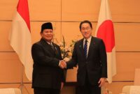 Prabowo Subianto, Ucapan Selamat, Perdana Menteri Jepang Fumio Kishida