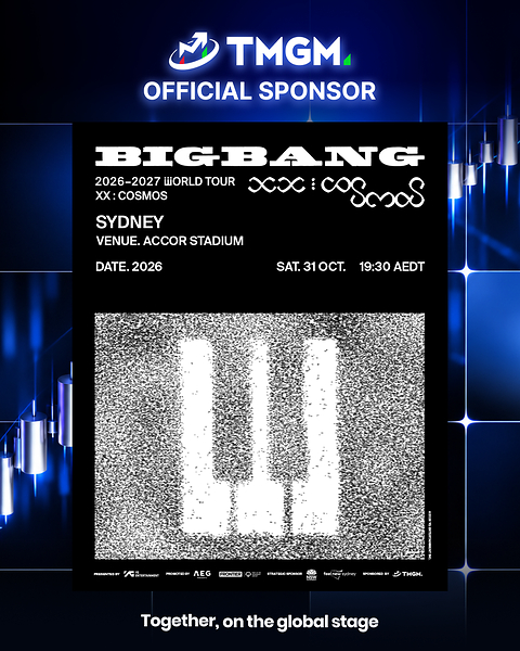 TMGM, Official Sponsor of BIGBANG 2026–2027 WORLD TOUR <XX : COSMOS> in Sydney